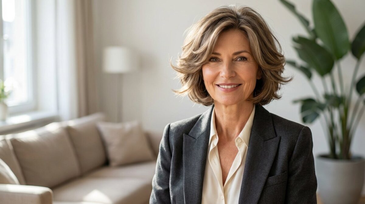 entdecken Sie, warum der Schmetterlings-Schnitt den klassischen Bob für Frauen ab 55 Jahren ersetzt und dünnes Haar voller wirken lässt