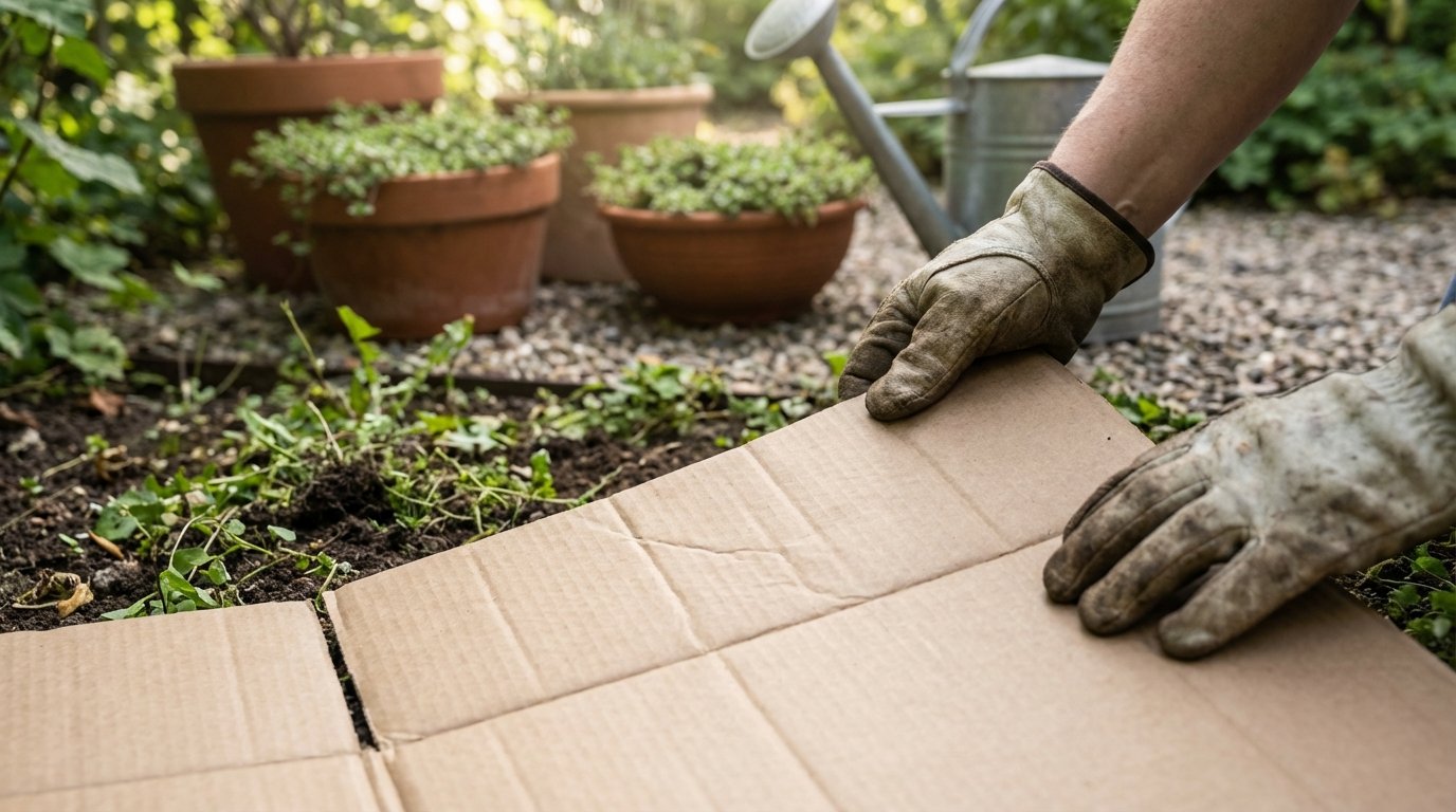 entdecken Sie das einfache Trio zur effektiven Unkrautbekämpfung in Bodendeckerbeeten und sparen Sie sich das ständige Jäten mit dieser cleveren Vorbereitung