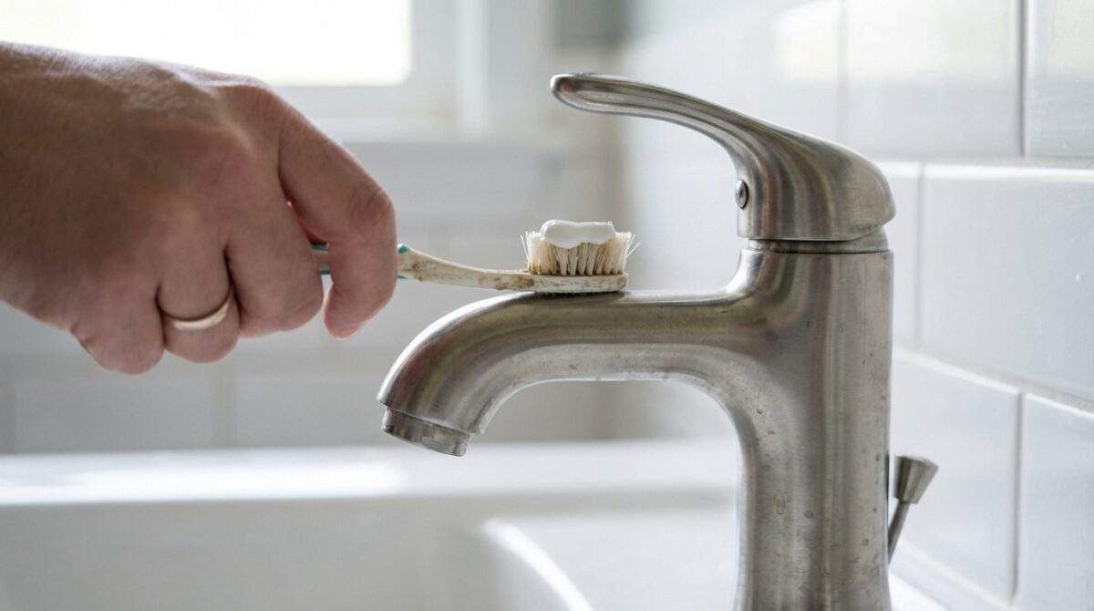 entdecken Sie, wie eine einfache weiße Tube aus dem Badezimmer 6 Oberflächen im Haus reinigt und renoviert ohne teure Spezialprodukte oder großes Budget