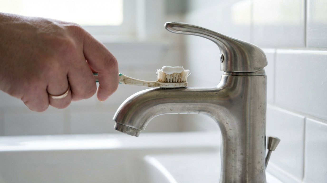 entdecken Sie, wie eine einfache weiße Tube aus dem Badezimmer 6 Oberflächen im Haus reinigt und renoviert ohne teure Spezialprodukte oder großes Budget