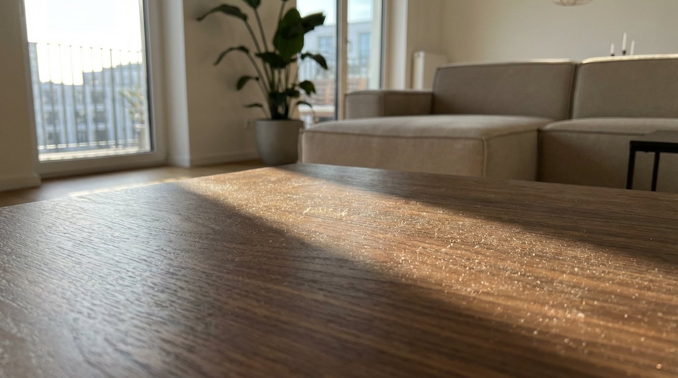 entdecken Sie, wie Sie mit einem einfachen Trick Staub effektiv entfernen und Ihre Möbel länger sauber halten können