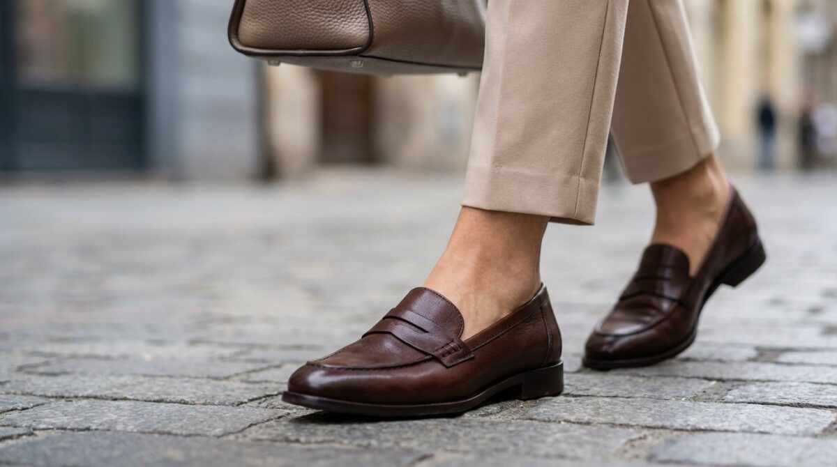 entdecken Sie den Trend-Loafer, den Katie Holmes liebt: Der bequeme Oma-Schuh wird zum It-Piece des Frühlings 2026 und erobert die Fashion-Welt