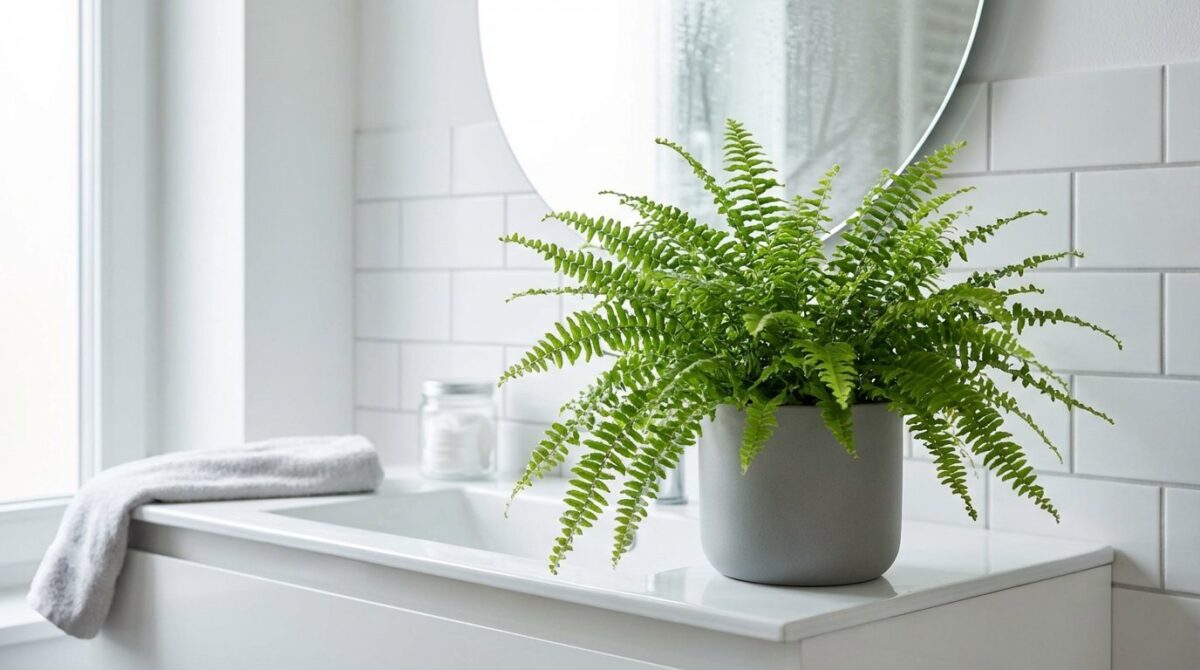 entdecken Sie, welche Zimmerpflanzen Badezimmerfeuchtigkeit effektiv reduzieren und Schimmelbildung natürlich verhindern durch optimale Blattstruktur