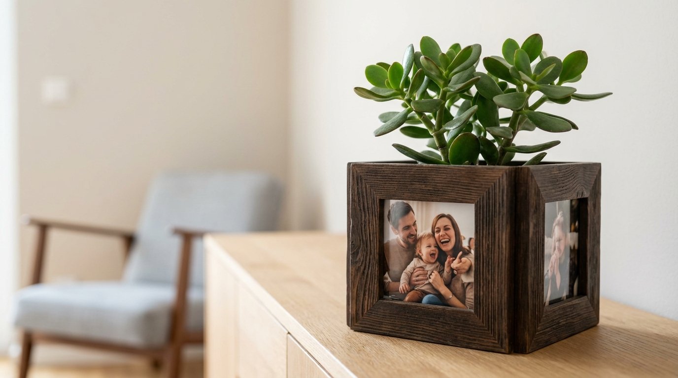 verwandeln Sie Ihren Geldbaum mit Bilderrahmen in ein elegantes Deko-Objekt für Ihr Zuhause und schaffen Sie stilvollen Blumenschmuck