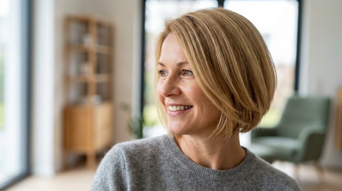 entdecken Sie die perfekte Bob-Frisur für Frauen ab 50: elegante Schnitte, die Ihre Persönlichkeit unterstreichen und Ihr Gesicht vorteilhaft rahmen