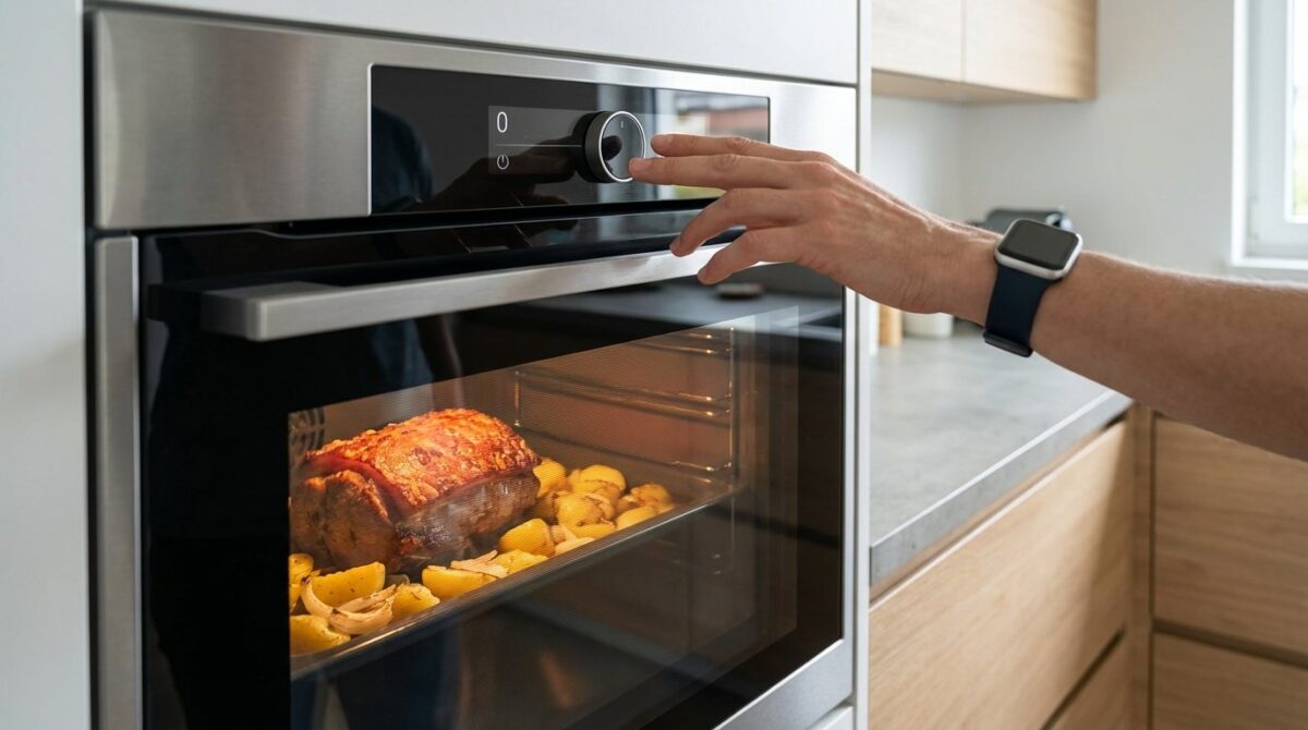 entdecken Sie, wie Sie Ihren Ofen früher ausschalten und damit Energie sparen, ohne die Kochqualität zu beeinträchtigen und Ihre Stromrechnung zu senken
