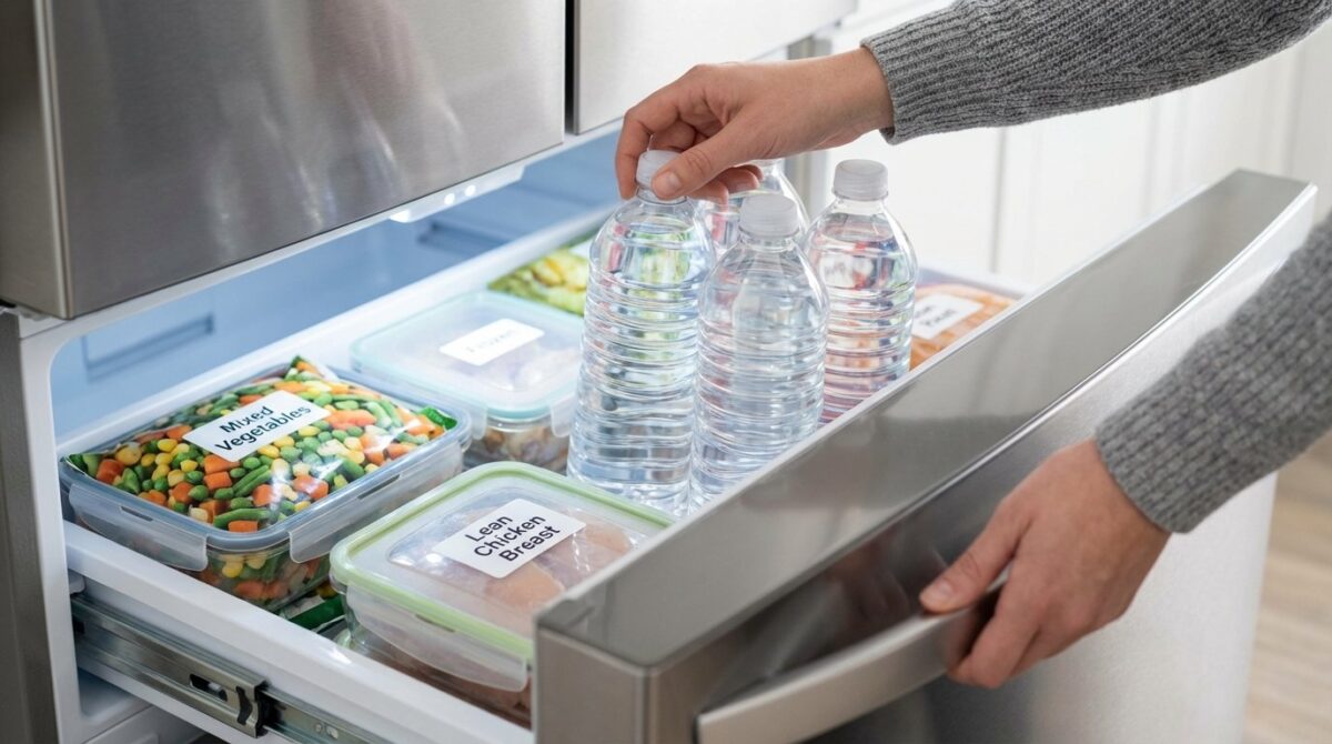 energie sparen im gefrierschrank mit wasserflaschen reduzieren sie stromkosten um bis zu 20 prozent durch diese einfache und kostenlose methode