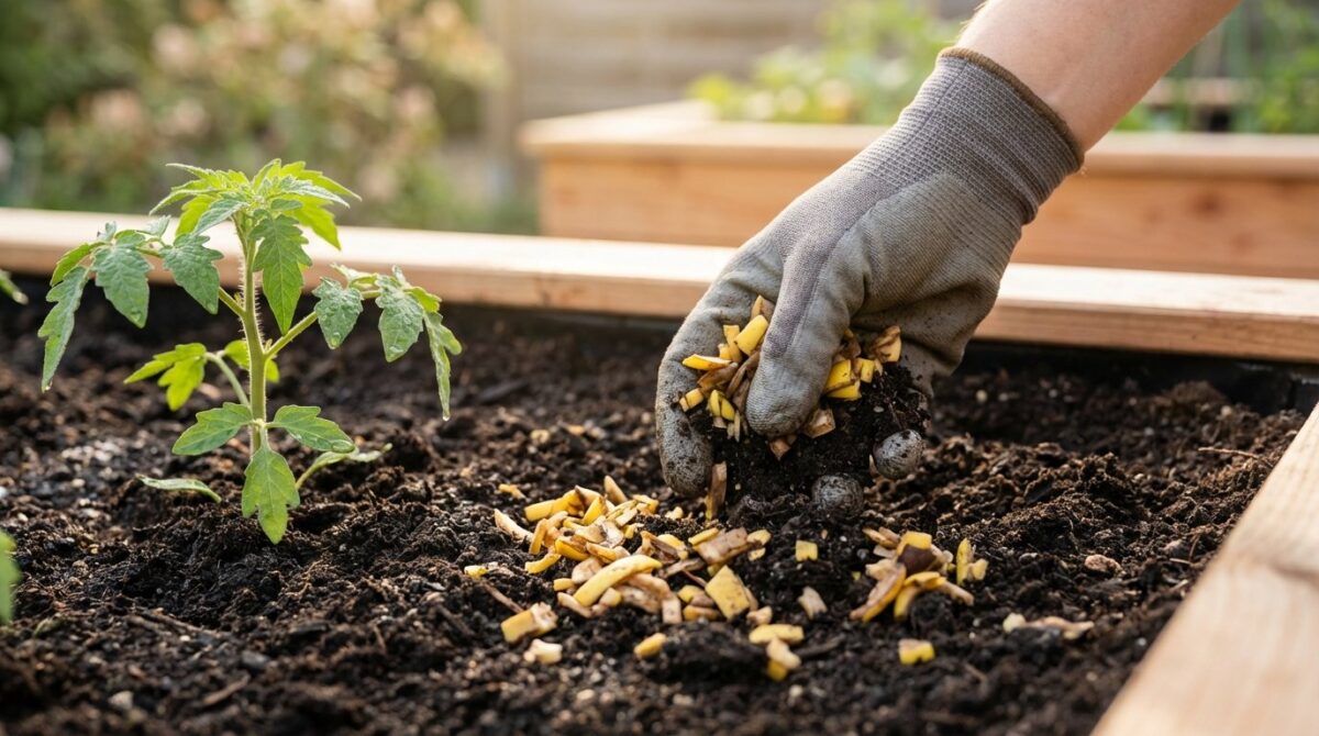 entdecken Sie, wie Bananenschalen mit 42% Kalium Ihren Gemüsegarten transformieren und welcher häufige Fehler Ihre Pflanzen gefährdet