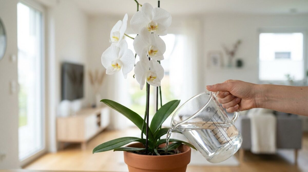 entdecken Sie das geheime Haushaltsprodukt, das Ihre Orchidee zum Blühen bringt und üppige Blüten garantiert