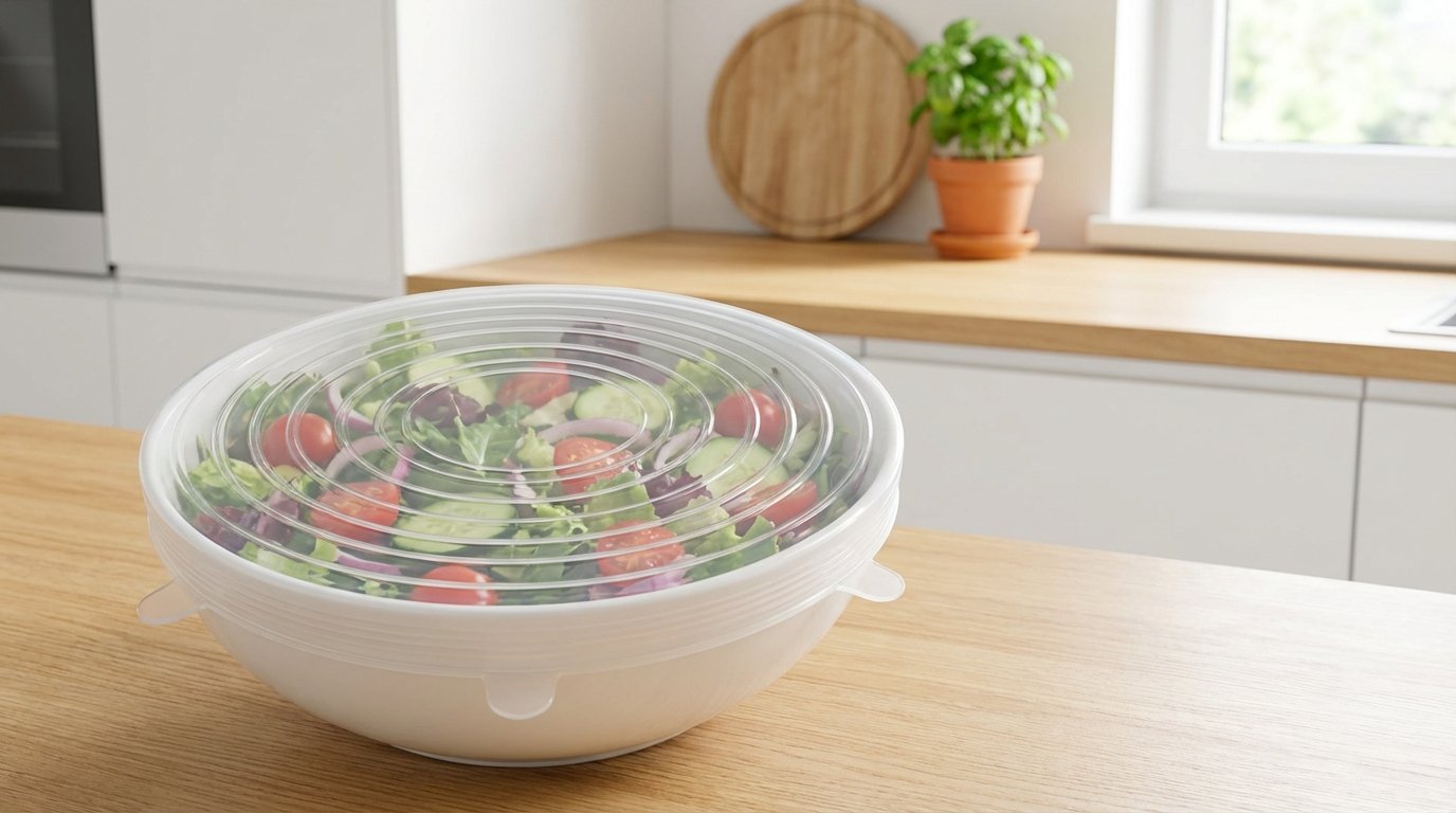 entdecken Sie praktische Alternativen zu Frischhaltefolie und Alufolie für Ihren Kühlschrank und machen Sie Schluss mit alltäglichen Frustrationen beim Abdecken