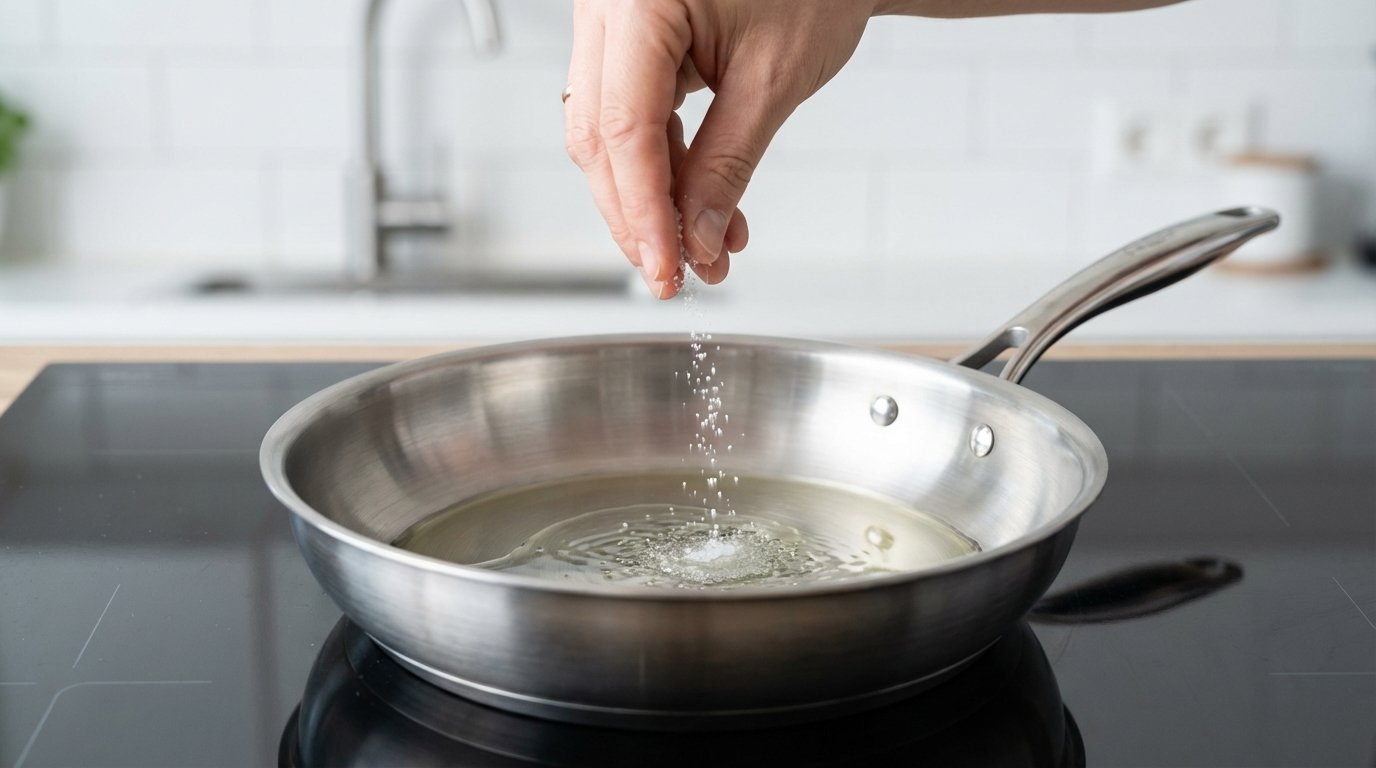 entdecken Sie das einfache Hausmittel, das Spritzer beim Kochen stoppt und Ihre Küche sauber hält – ein genialer Trick für wenige Cent