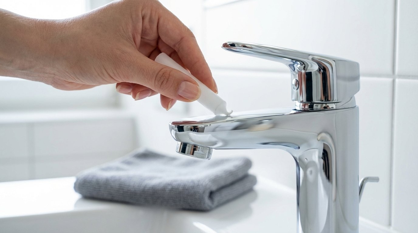 entdecken sie wie eine weiße kerze ihre wasserhähne vor kalkablagerungen schützt und hartnäckige kalkflecken dauerhaft verhindert