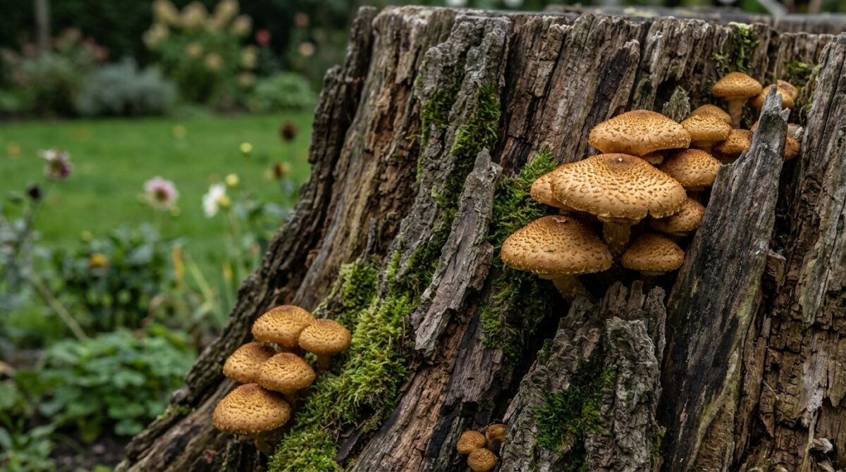 erfahren Sie, warum Baumstümpfe gefährliche Brutstätten für Pilze und Schädlinge darstellen und welche Risiken sie für Ihren Garten bergen