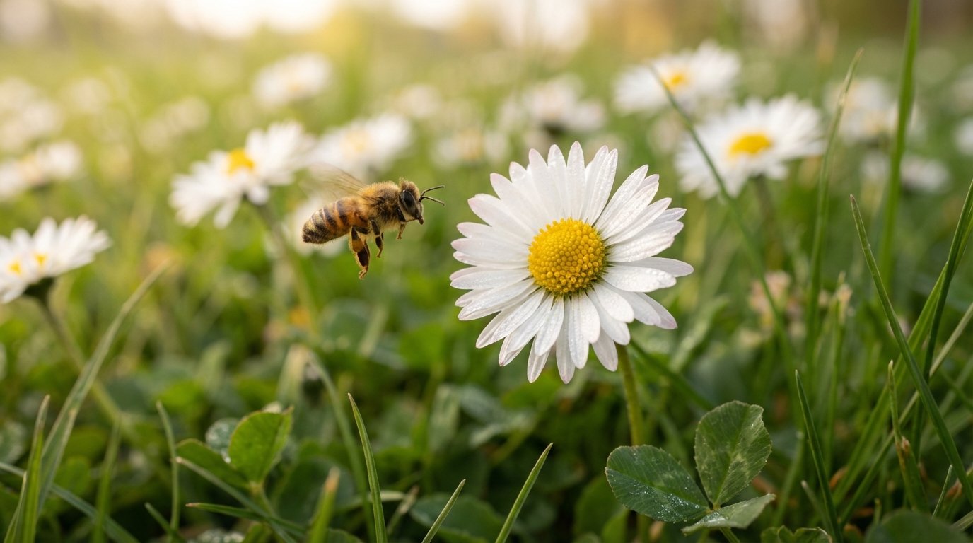 entdecken Sie, warum Gänseblümchen auf dem Rasen wertvoll sind und wie Sie einen blühenden, artenreichen Garten schaffen