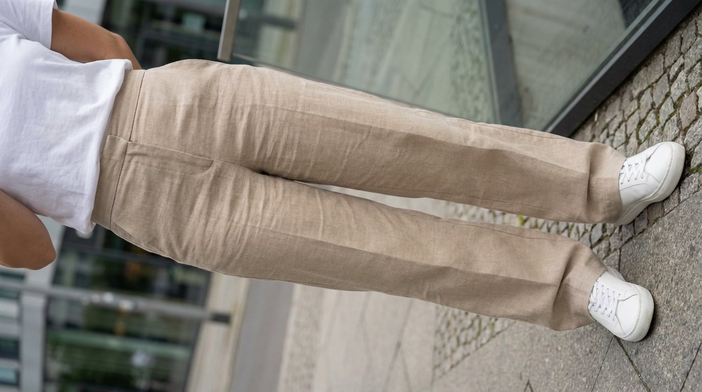 entdecken Sie die neue Uniqlo-Hose unter 40 €, die gerade Jeans ablöst und Komfort mit Style perfekt kombiniert