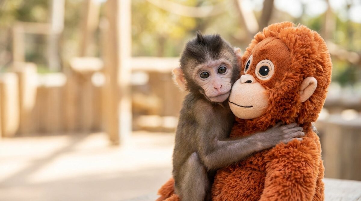 entdecken Sie, wie die verlassene Affenbaby Punch zeigt, welche emotionalen Folgen familiäre Ablehnung auf die psychische Entwicklung von Primaten hat
