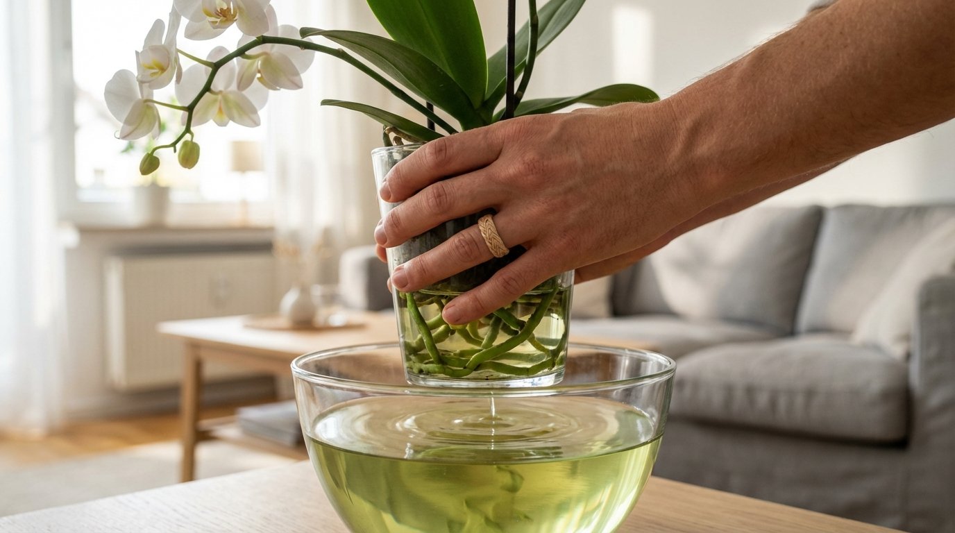 erfahren Sie, wie grüner Tee nach japanischer Tradition müde Orchideen revitalisiert und die Winterblüte natürlich stimuliert