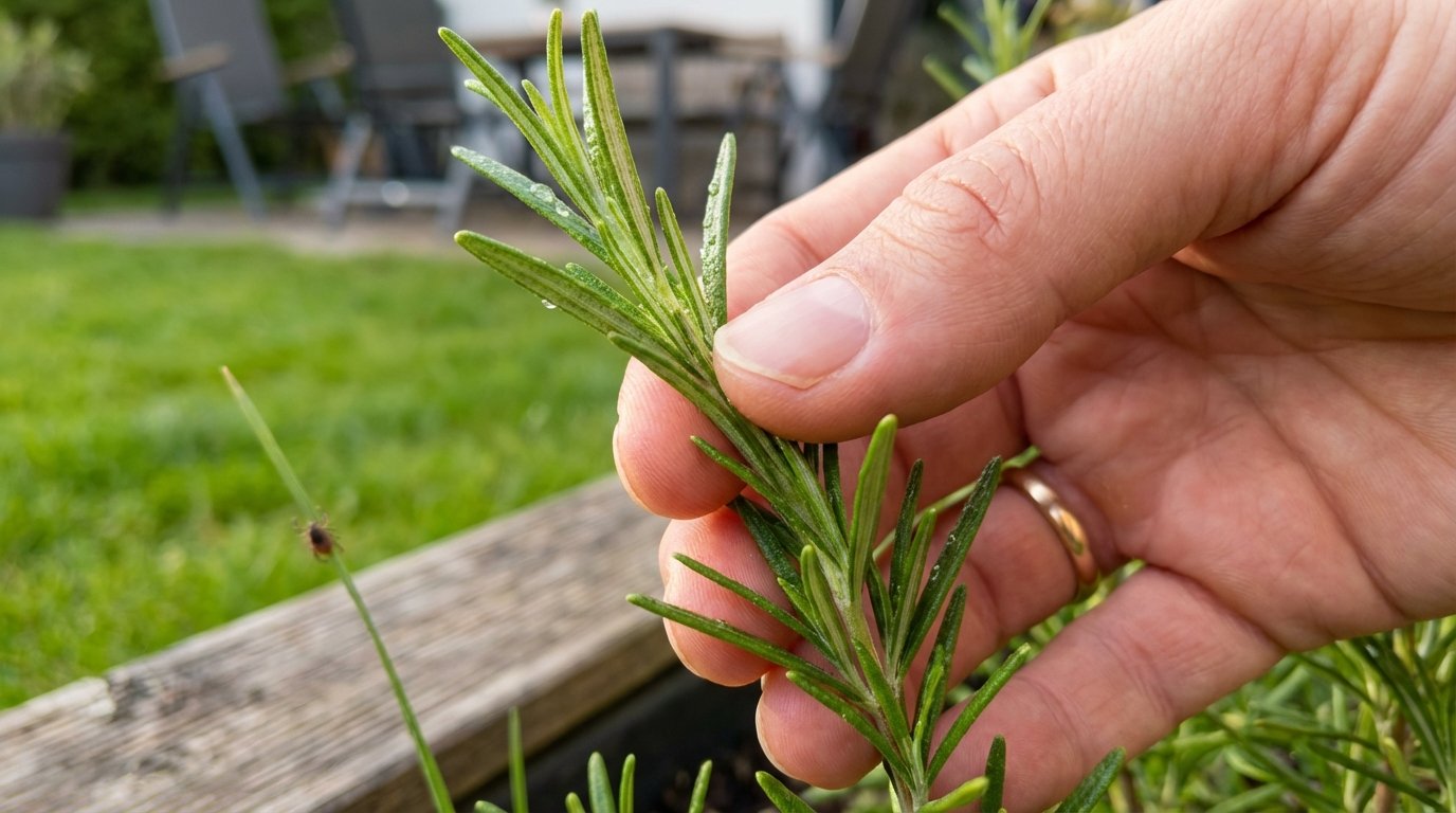 entdecken Sie, wie ein duftendes Küchenkraut Zecken natürlich aus Ihrem Garten vertreibt und welche Anwendungsmethode Gärtner oft übersehen