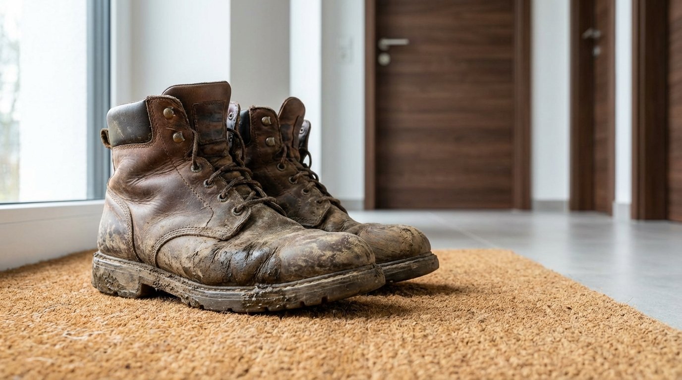 entdecken Sie ein einfaches psychologisches Trick mit alten Schuhen vor der Haustür, um Ihr Haus vor Einbrechern zu schützen