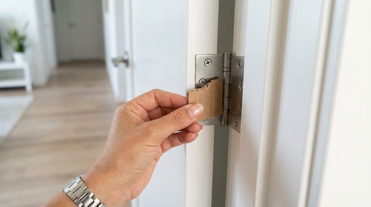 einfacher trick mit karton stoppt selbstschließende türen dauerhaft ohne handwerker und teure reparaturen