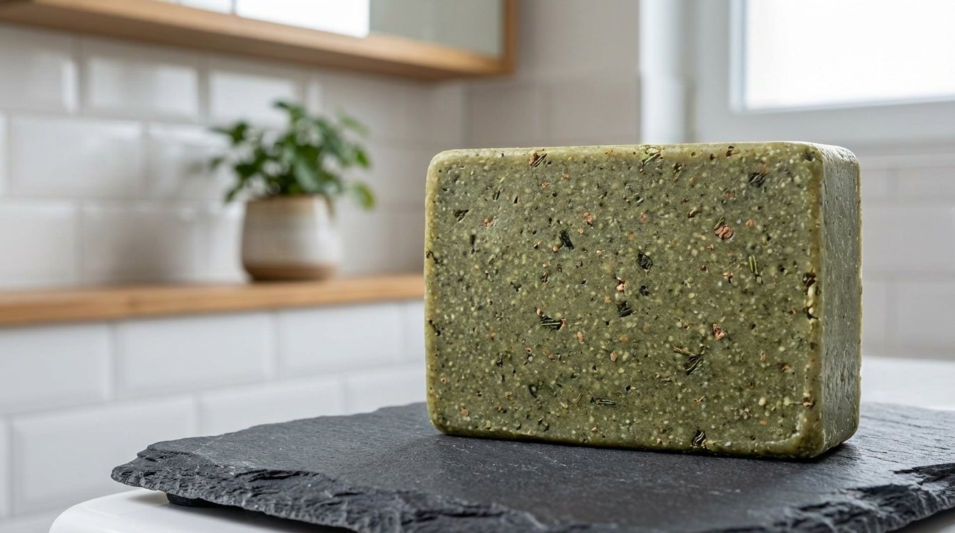 entdecken Sie das innovative feste Shampoo gegen fettige Haare, das Ihre Haarwäsche-Routine revolutioniert und Waschtage verlängert