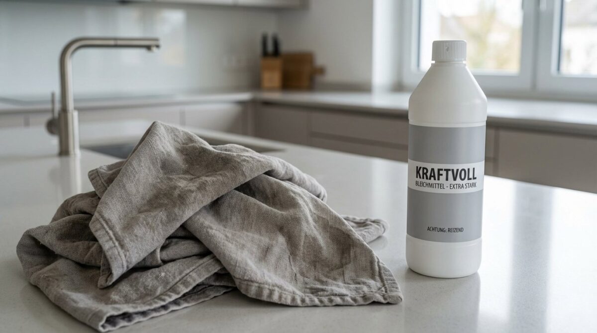 entdecken Sie das vergessene Haushalts-Pulver, das vergraute Küchentücher natürlich aufhellt und besser als Bleichmittel wirkt - kostengünstig und umweltfreundlich