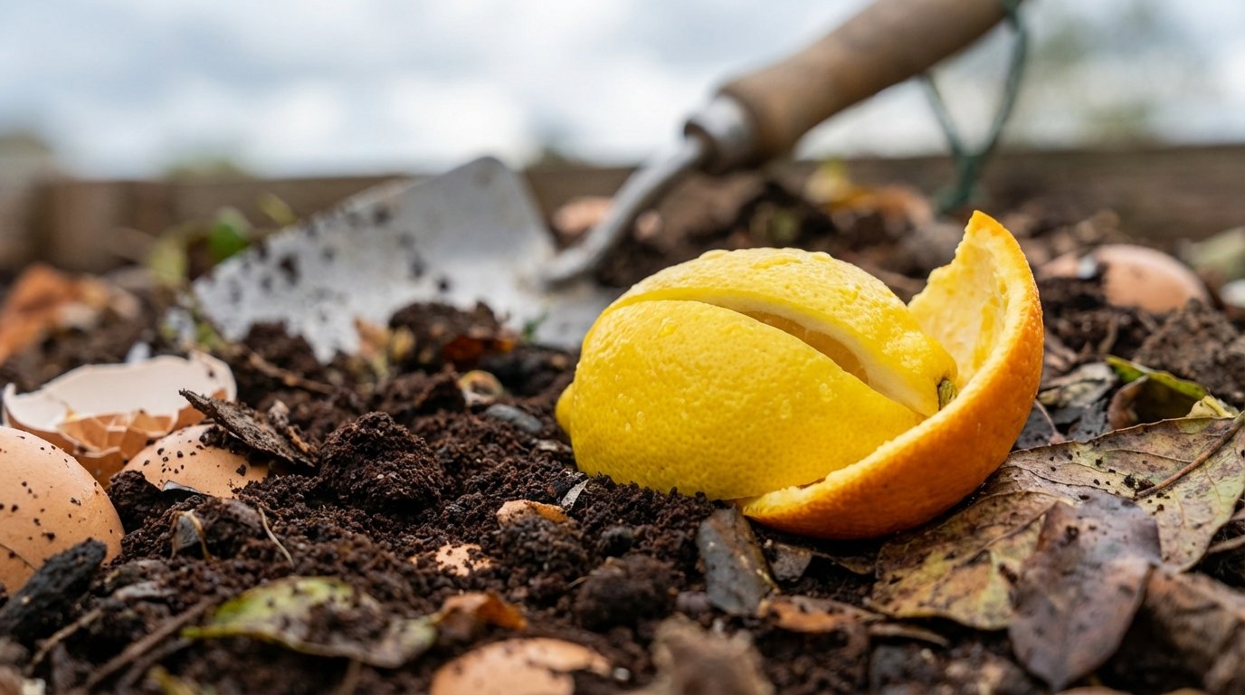 entdecken Sie, wie saure Früchte Ihren Kompost blockieren können und warum die Schalen den Zersetzungsprozess für Monate hemmen