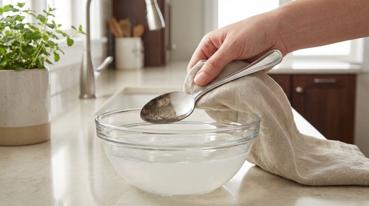 entdecken Sie, wie Kartoffelwasser als natürliches Reinigungsmittel Silberbesteck, Edelstahl und Böden mühelos säubert und teure Produkte ersetzt