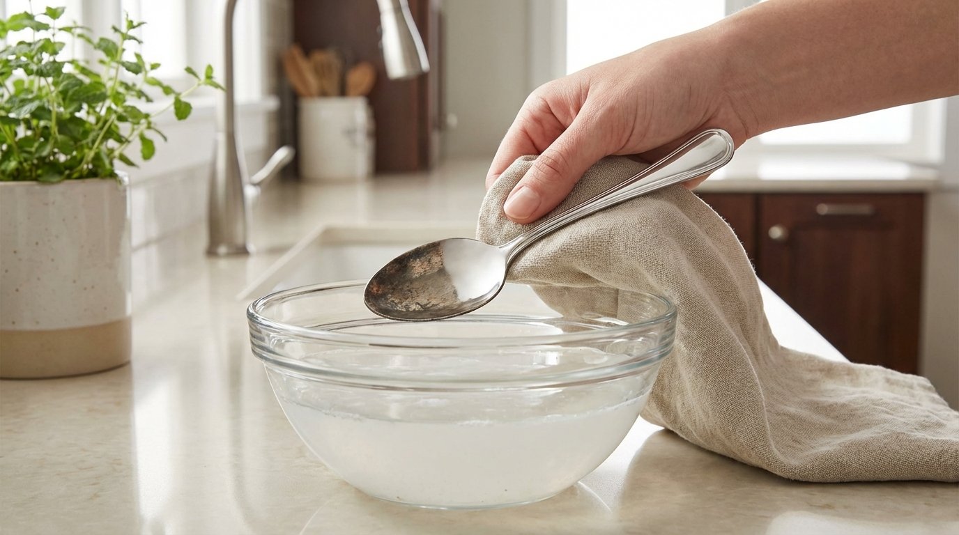 entdecken Sie, wie Kartoffelwasser als natürliches Reinigungsmittel Silberbesteck, Edelstahl und Böden mühelos säubert und teure Produkte ersetzt