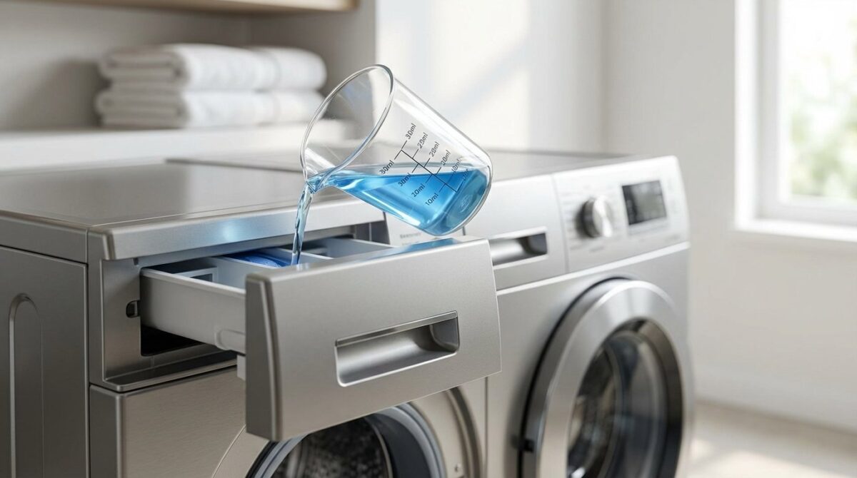entdecken Sie, wie weniger Waschmittel zu sauberer Wäsche führt und Ihre Waschmaschine länger hält