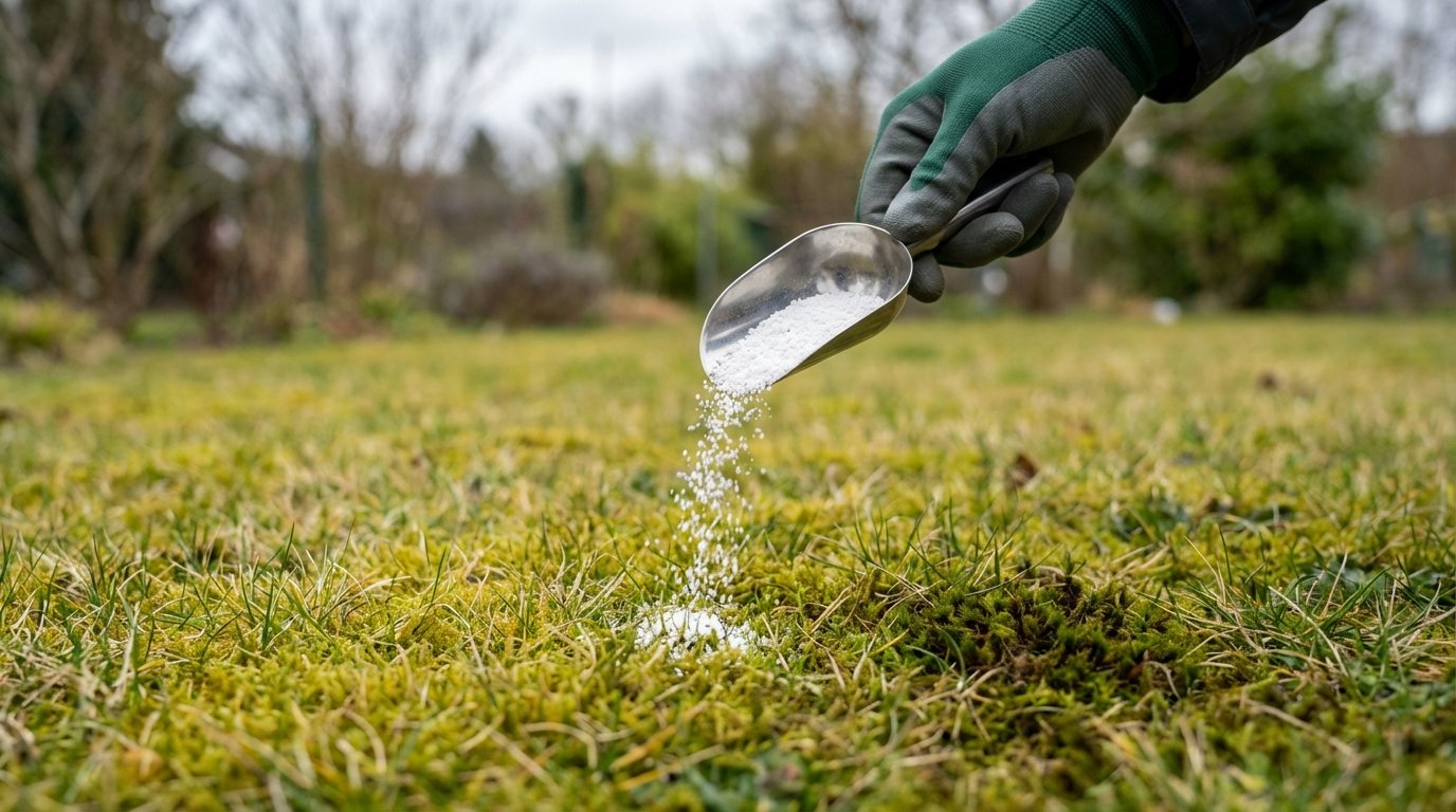 entdecken Sie das Geheimnis für einen sattgrünen Rasen im Frühling mit spezielem Mineralpulver, das vor dem Mähen im März angewendet werden sollte