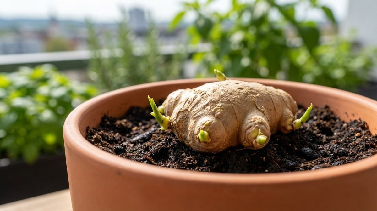 entdecken sie, wie sie frischen ingwer einfach zu hause auf dem balkon anbauen und damit ihre lebensmittelkosten senken können