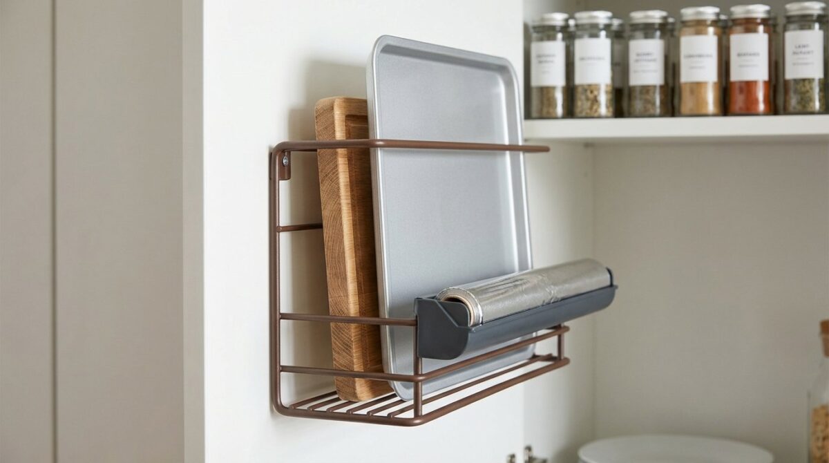 entdecken Sie, wie ein cleverer Organizer Ihren Küchenschrank verdoppelt und kleine Küchen optimal nutzt