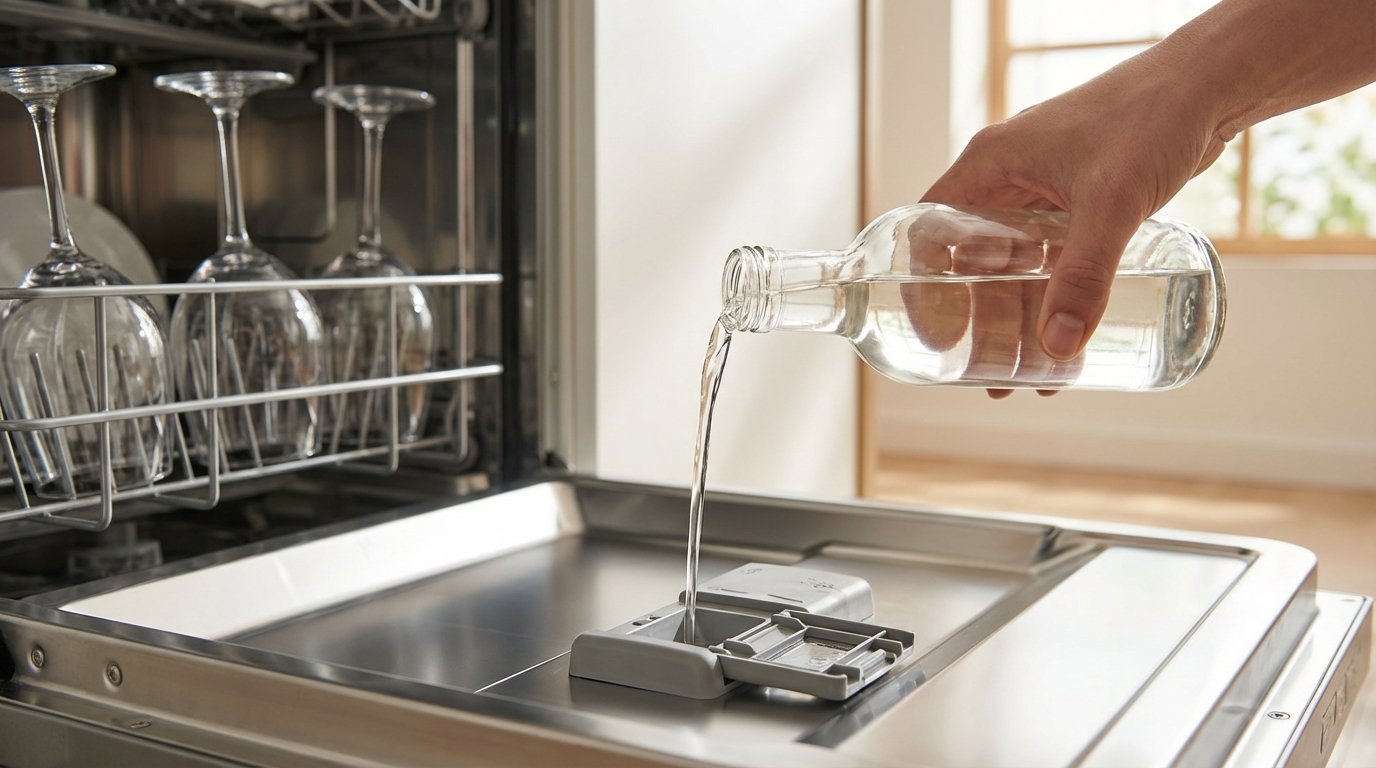 entdecken Sie den genialen Haushalts-Trick gegen Kalkflecken auf Gläsern in der Spülmaschine ohne teure Klarspüler