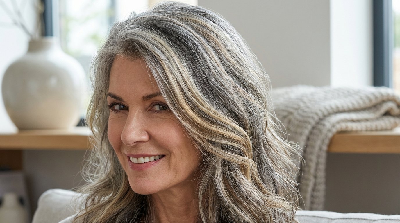 entdecken Sie die Profi-Technik mit Strähnen, die weiße Haarwurzeln kaschiert und Ihre Friseurbesuche reduziert