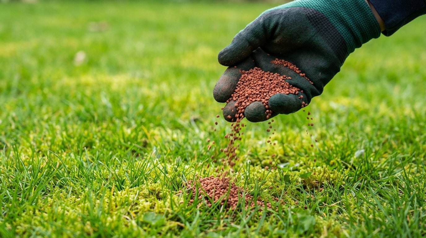 entdecken Sie das Geheimnis für einen moosfreien, sattgrünen Rasen im März mit diesem wirksamen Pulver, das professionelle Gärtner verwenden