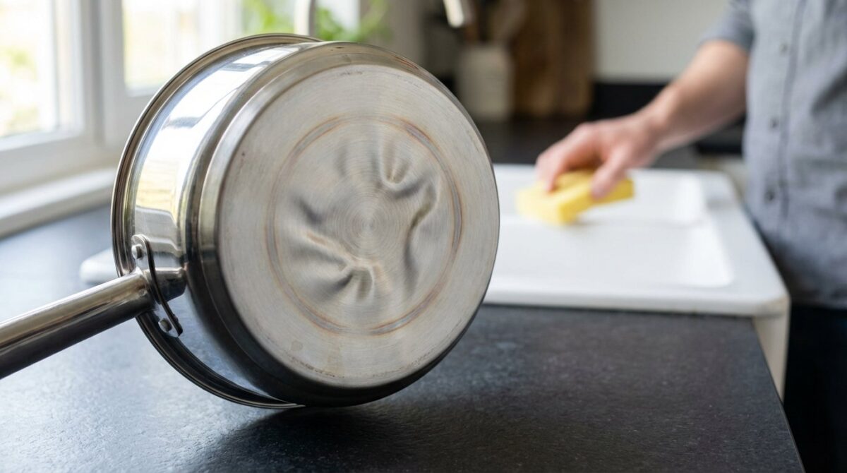 entdecken Sie den unbewussten Fehler, der Ihre Edelstahltöpfe zerstört, und die einfache Routine, die sie langfristig schützt und erhält