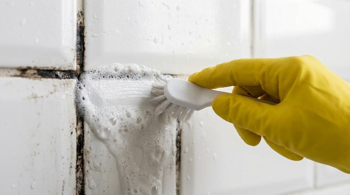 entdecken Sie das vergessene Pulver, das vergilbte und schwarze Fliesenfugen natürlich bleicht und erneuert, ohne mühsames Kratzen erforderlich