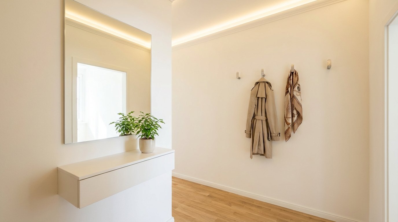 entdecken Sie, wie ein einfacher Eingang transformiert wird und welches versteckte Potenzial in historischen Räumen schlummert