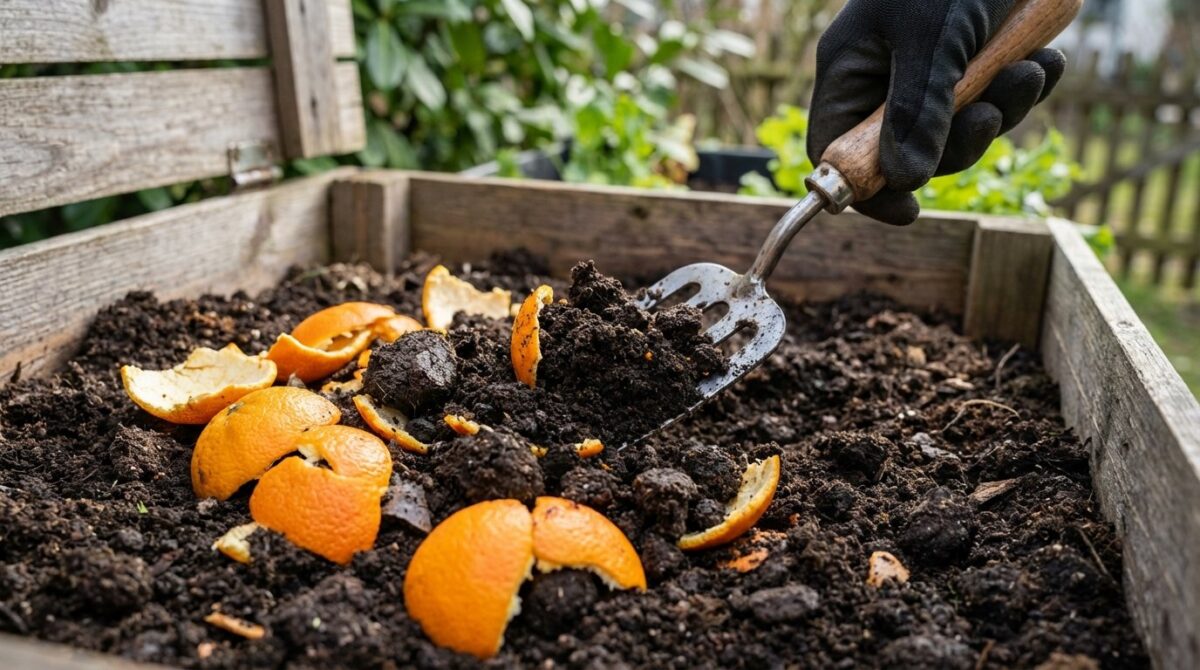 erfahren Sie, warum Zitrusschalen im Kompost so lange brauchen und wie Sie den Zersetzungsprozess effektiv beschleunigen können