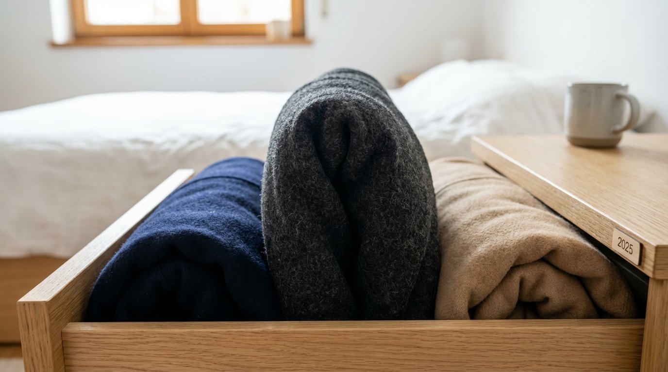 entdecken Sie die japanische Falttechnik für Wintermäntel, die bis zu 75% Platz spart und Ihre wertvollen Kleidungsstücke besser schützt als Aufhängen